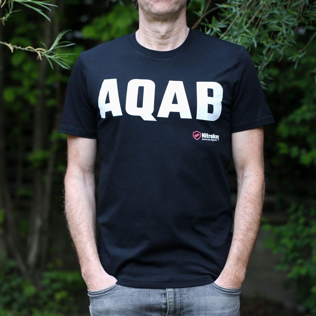 T-Shirt, Hemd, AQAB, schwarz