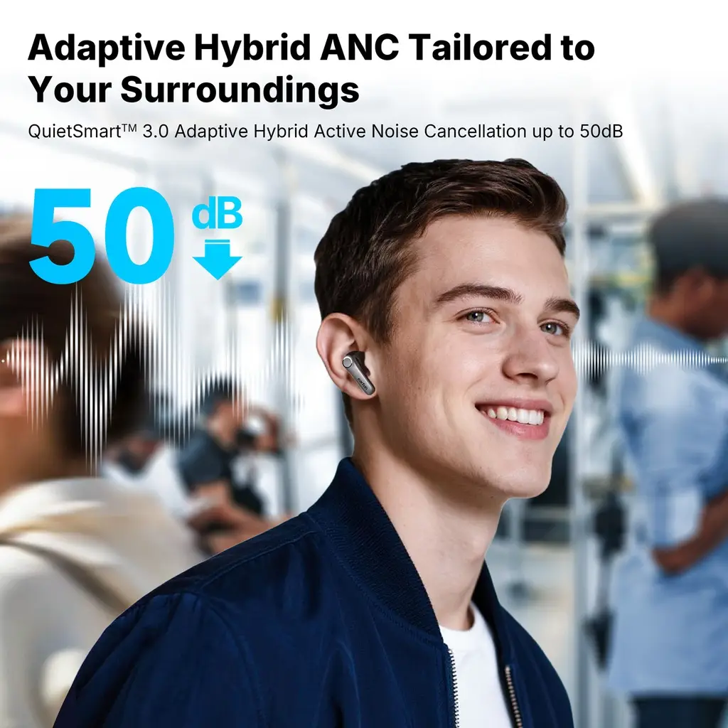 Headset Bluetooth EarFun Air Pro 4+, schwarz