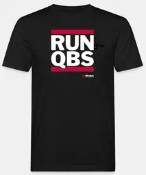 T-Shirt, Hemd, RUN QBS, schwarz