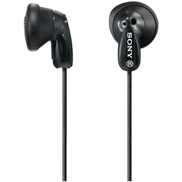 Sony MDR-E9LP In-Ear Headphone, Black, Jack Plug