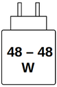48 W