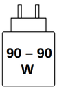 90W